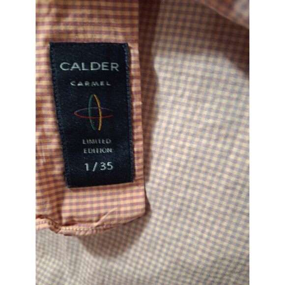 Calder Carmel Dress Shirt Men's XL Limited Edition 1/35 Red Check Long Sleeve - Picture 5 of 8
